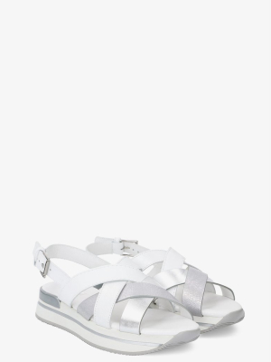 Hogan Cross Strap Flat Sandals