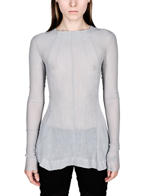 Fitted Transparent Grey Longsleeve