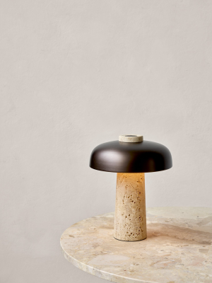 Travertine Table Lamp