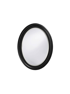 Oval George Decorative Wall Mirror Black - Howard Elliott