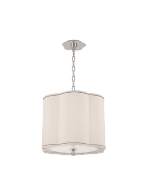 Sweeny 3 Light Pendant Polished Nickel