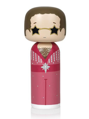 Elton John In Pink Kokeshi Doll By Sketch.inc For Lucie Kaas