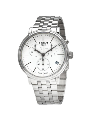Tissot T-classic Carson Premium Chronograph Quartz White Dial Watch T122.417.11.011.00