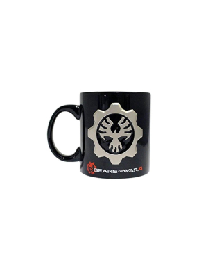 Just Funky Gears Of War 4 Cog Emblem 10oz Ceramic Coffee Mug