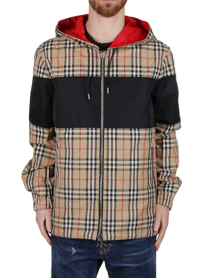 Burberry Checked Reversible Hooded Jacket