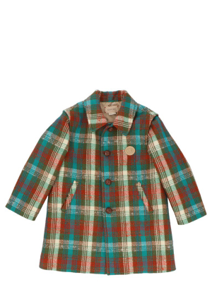 Gucci Kids Interlocking G Checked Coat