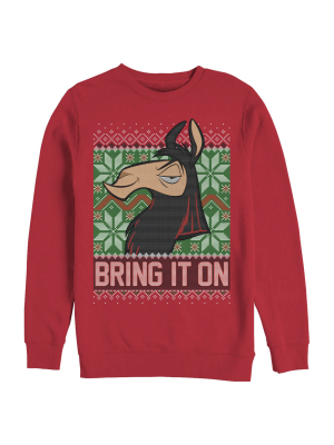 Men's The Emperor's New Groove Christmas Bring It On Sweatshirt