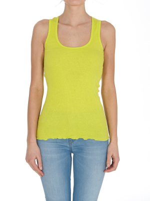 Pinko Ribbed Knit Tank Top