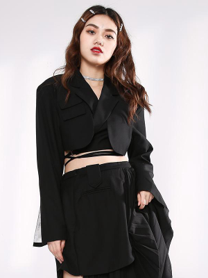 Kanaye Long Sleeve Crop Jacket