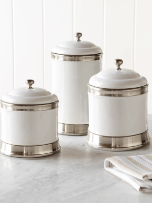 Williams Ceramic Canisters, Set Of 3