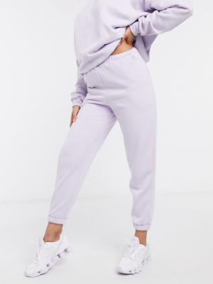 Asos Design Tonal Two-piece Oversized Jogger In Lilac