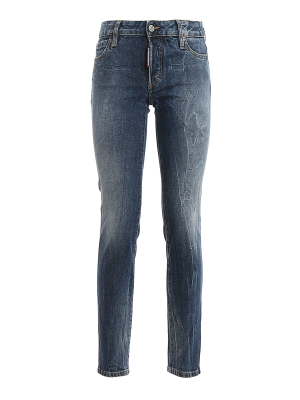 Dsquared2 Cropped Slim Leg Jeans