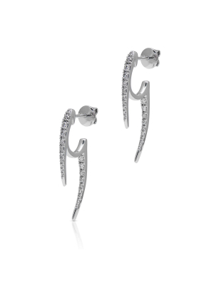 14kt White Gold Diamond Sasha Earrings