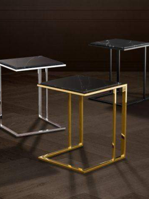 Eichholtz Cocktail Side Table - Bronze & Black