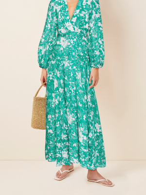 Kazmera Printed Crepe Dress