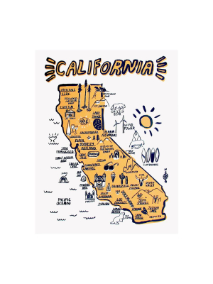 California Map Print