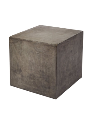 Cubo Accent Table In Concrete