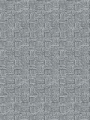 Seagrass Weave Wallpaper In Cove Grey From The More Textures Collection By Seabrook Wallcoverings