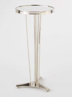 Global Views French Moderne Side Table Nickel