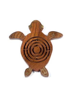 Wooden Labyrinth - Sea Turtle