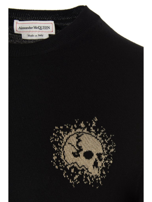 Alexander Mcqueen Skull Intarsia Sweater