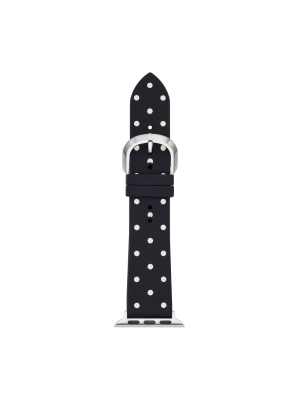 Kate Spade New York Apple Watch Black Dot Silicone Band - 38/40mm