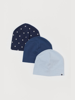 3-pack Cotton Jersey Hats