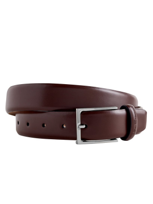 Angus Leather Dress Belt - Brown