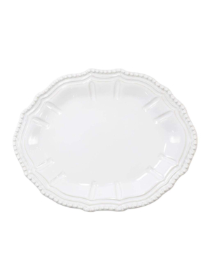 Vietri Incanto Stone Baroque Small Oval Platter