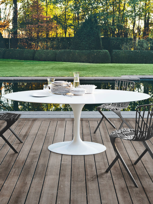 Saarinen Outdoor Dining Table Oval 78"