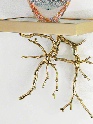 Twig Wall Bracket - Brass