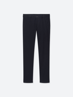 Men Slim-fit Chino Flat-front Pants