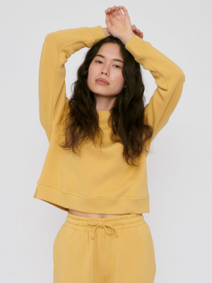 Organic Cotton Mid-weight Cropped Sweat