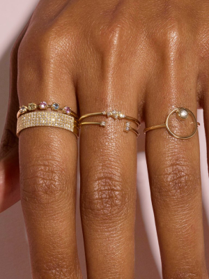 Clustered Diamond Ring