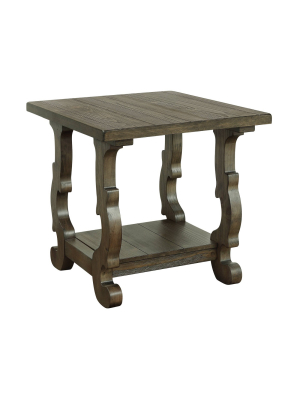 Orchard Park Square End Table Brown - Treasure Trove