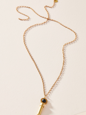 Wishbeads Matte Black Onyx Pendant Necklace