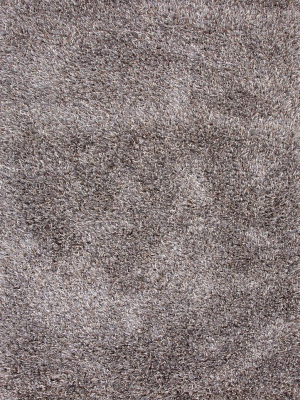 Nadia Solid Silver & Tan Area Rug