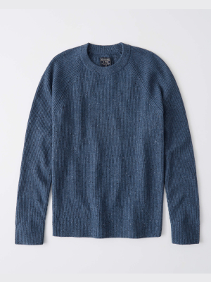 Textured Crew Neck Sweater