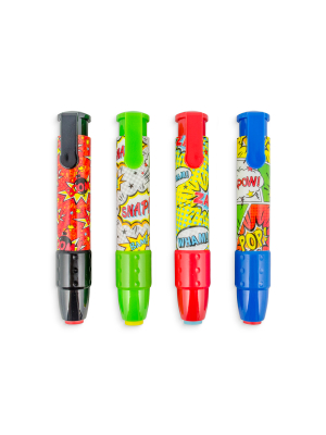 Comic Attack Clickit Erasers