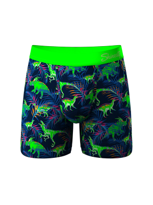 The Triceratop Bottoms | Tropical Dinosaur Printed Ball Hammock® Pouch Underwear