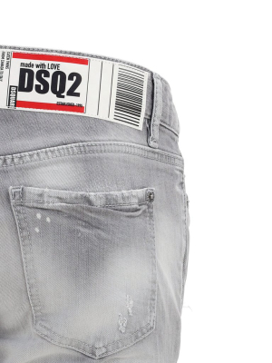 Dsquared2 Distressed Skinny Leg Jeans