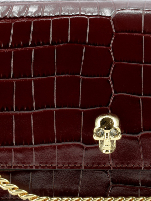 Alexander Mcqueen Skull Embossed Mini Shoulder Bag