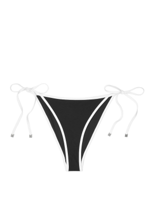 Victoria's Secret Contrast Side Tie Cheeky Bottom