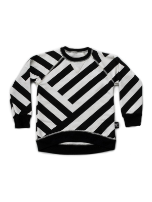 Nununu Black Striped Sweatshirt