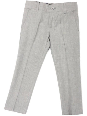 Armando Martillo Linen-look Skinny Pants - Light Grey