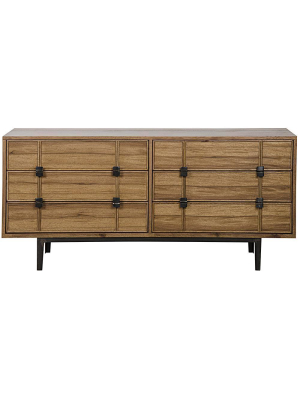 Noir Bourgeois Sideboard With Metal Base