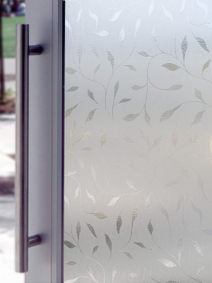 24" X 36" Etched Leaf Window Film - Artscape
