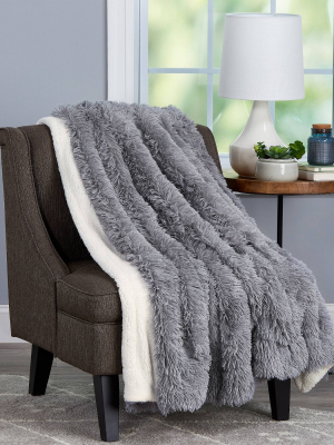 60"x70" Faux Fur Throw Blanket - Yorkshire Home