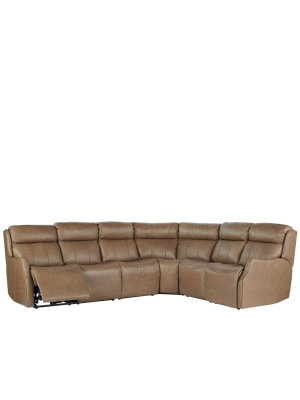 Alchemy Living Shift Wilson Sectional - Brown