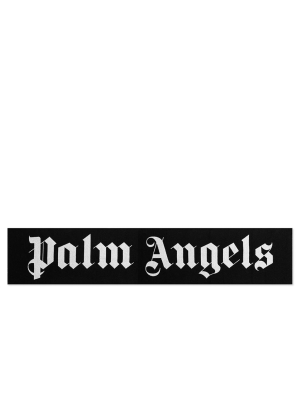 Palm Angels Iconic Logo Scarf - Black/white